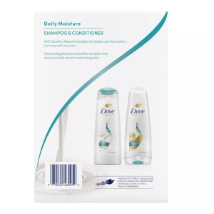 Dove Daily Moisture Hair Care Set – Shampoo & Conditioner, 12 oz